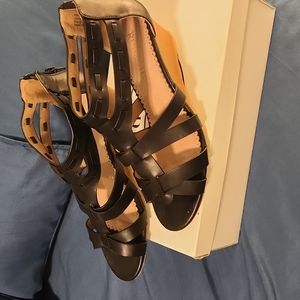 Black gladiator style sandal